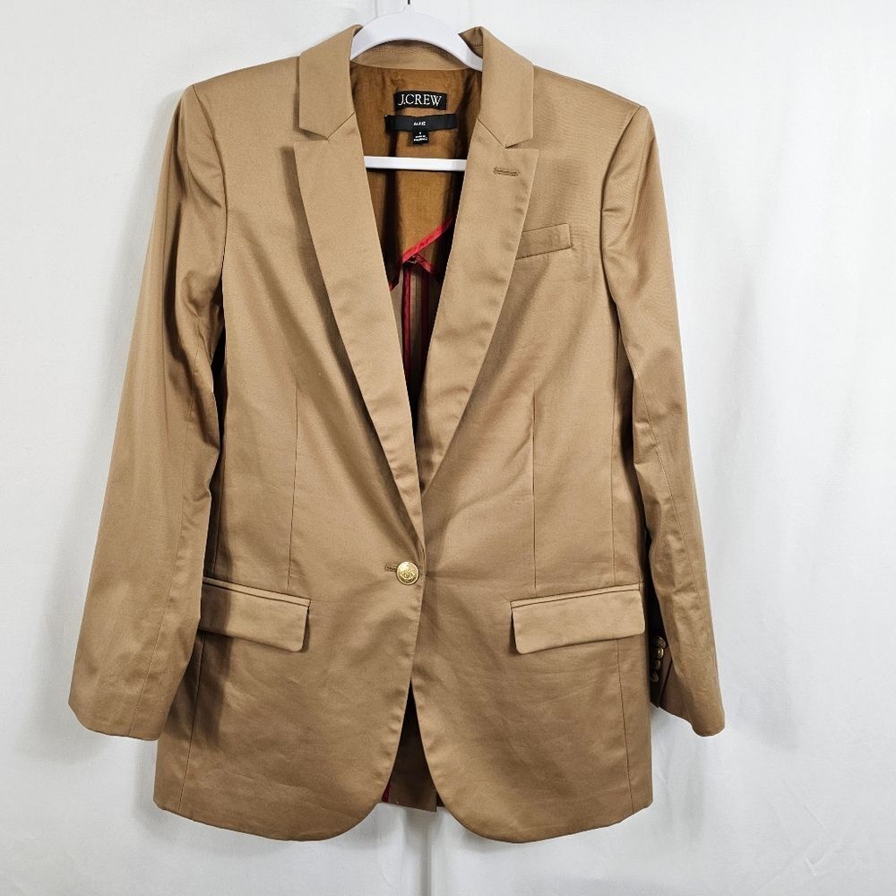 J-Crew Alfie Blazer in Tan - Size 8
